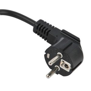 CEE 7/7 Schuko Power Cable 16A EU Germany Power Cord with 90-Degree Angle Plug VDE Certified Custom Length & Color