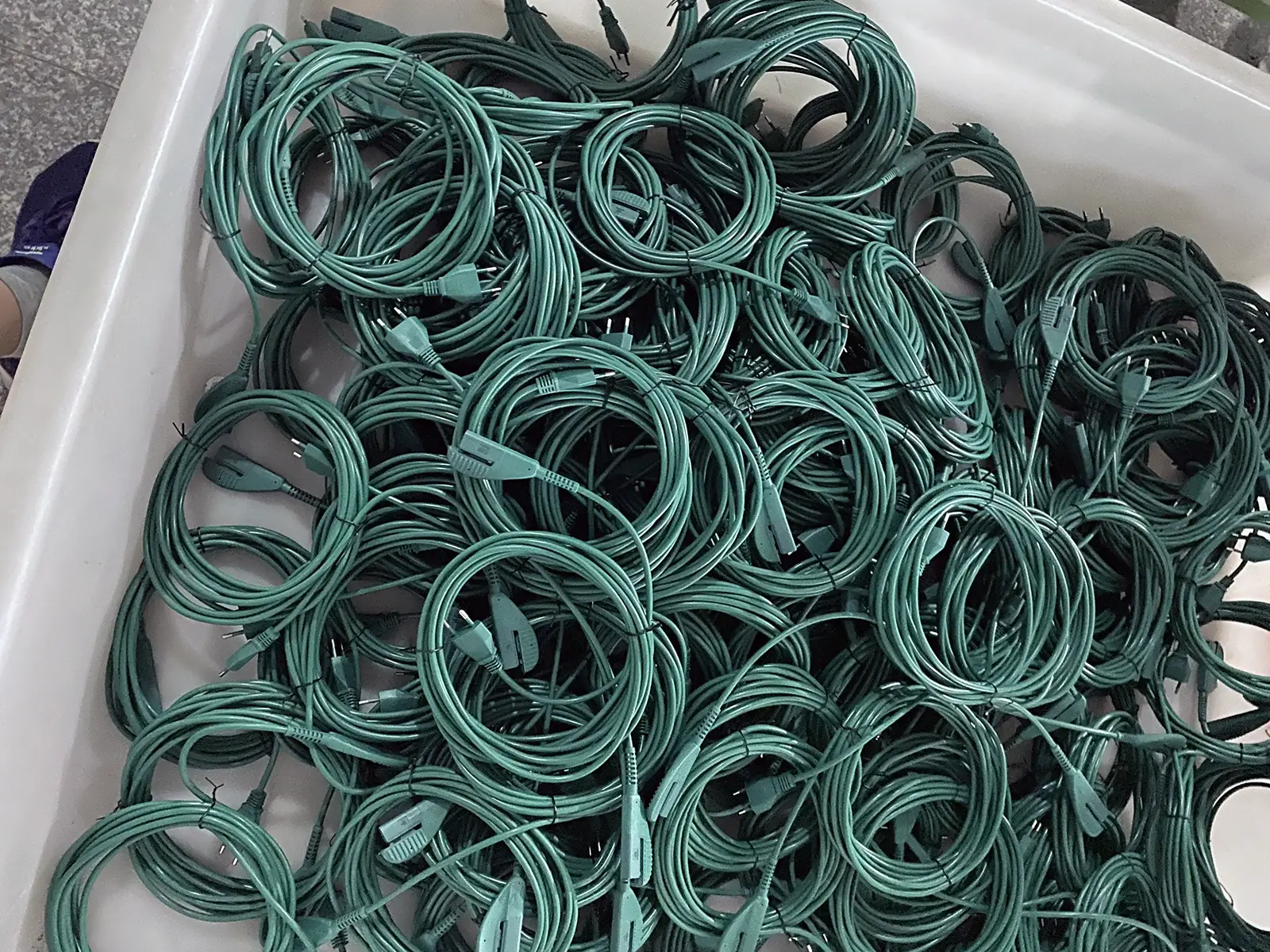 Italian Plug Vorwerk Kobold VK135 VK136 Green Power Cable