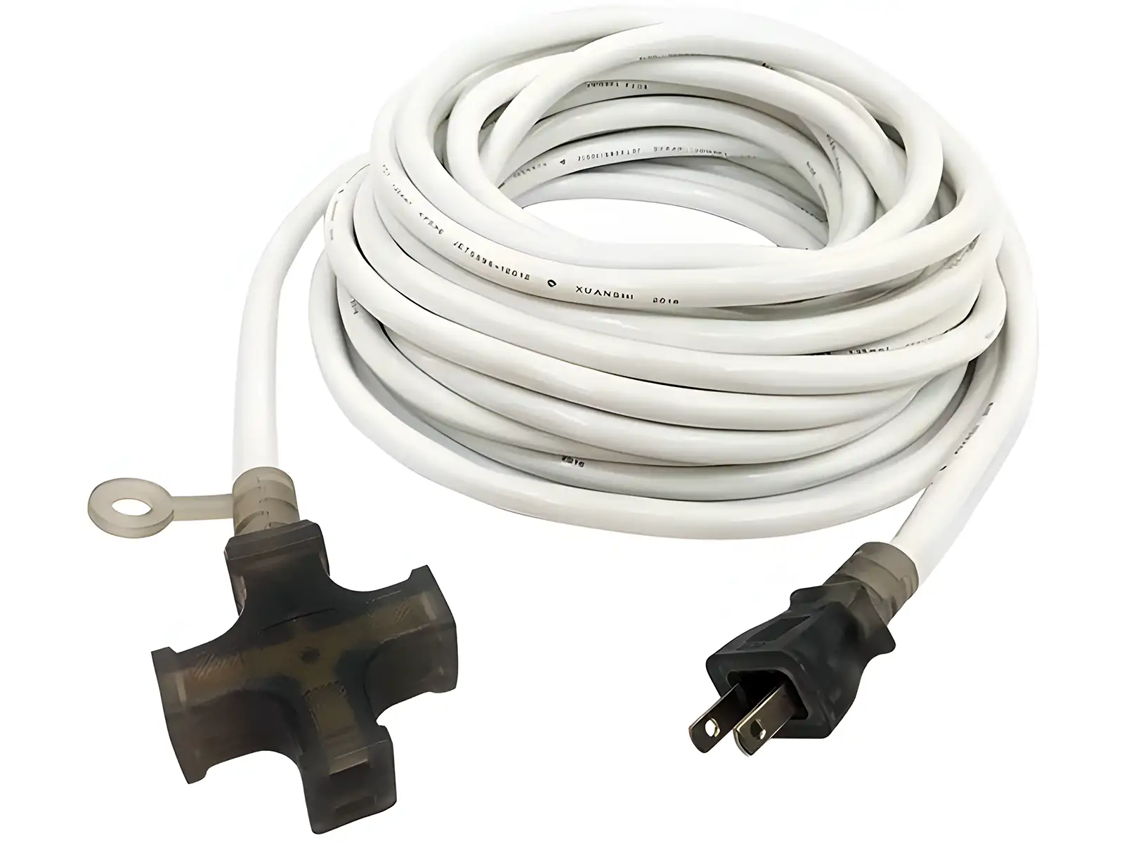Japanese PSE 3-Outlet Extension Cord White
