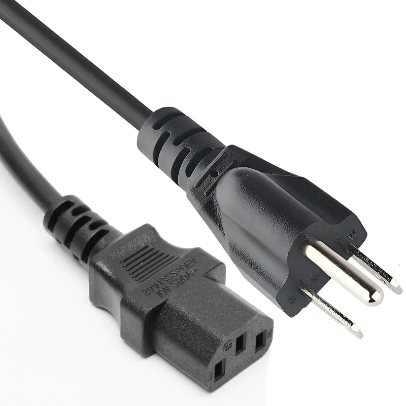 North American Computer Power Cable | NEMA 5-15 Plug to IEC C13 ...