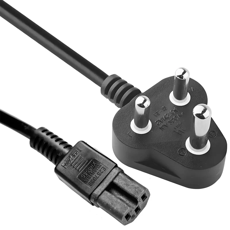 South African High Temp Power Cord | SANS 164 Plug to IEC C15 | Custom ...