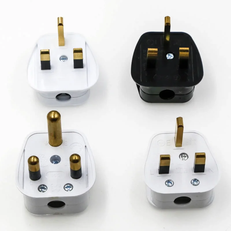 UK Power Cords with BS 1363 Rewireabe Plug | 3A/5A/13A Fuse 250V | Type ...