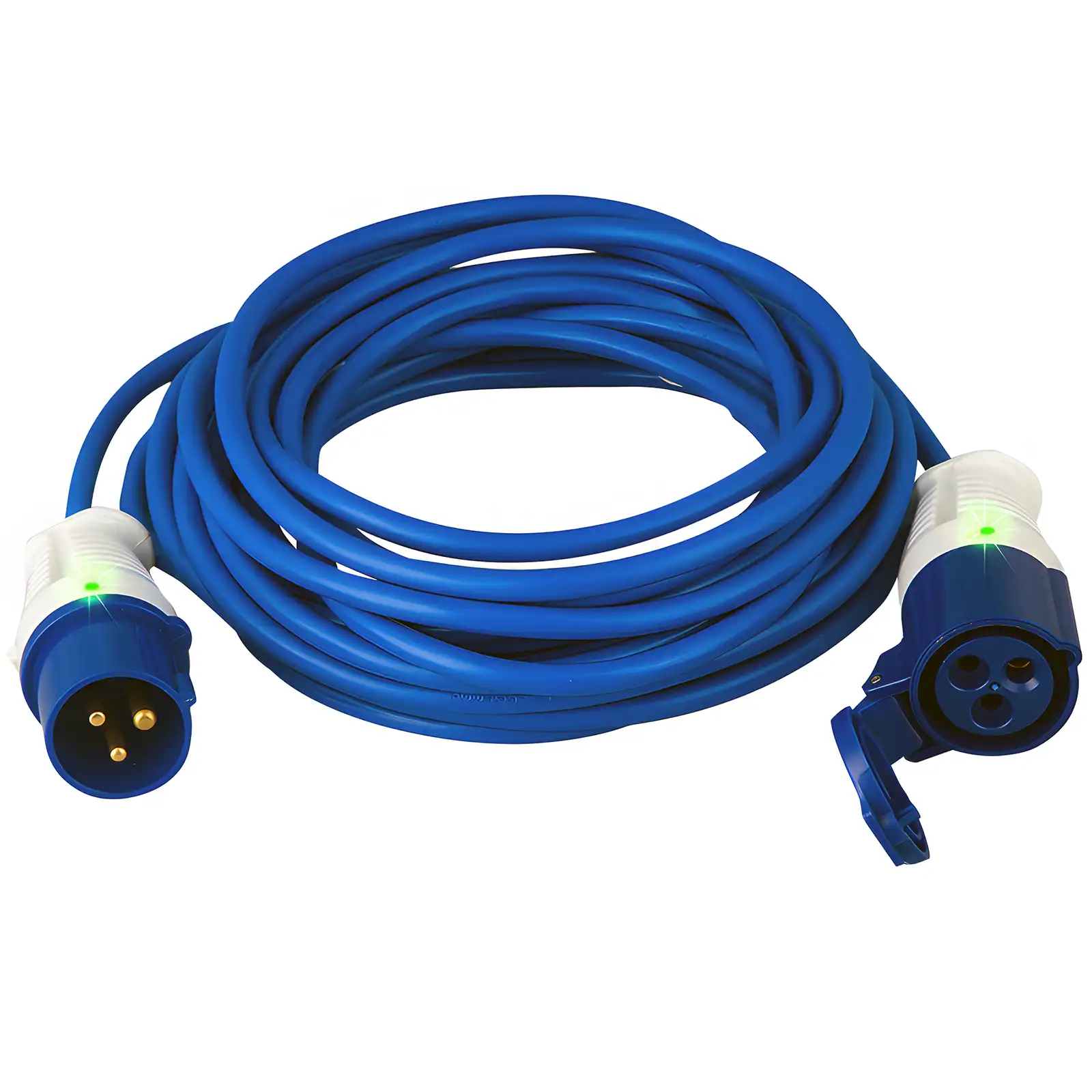 16A 230V 2P+E Industrial Power Extension Cord with led light