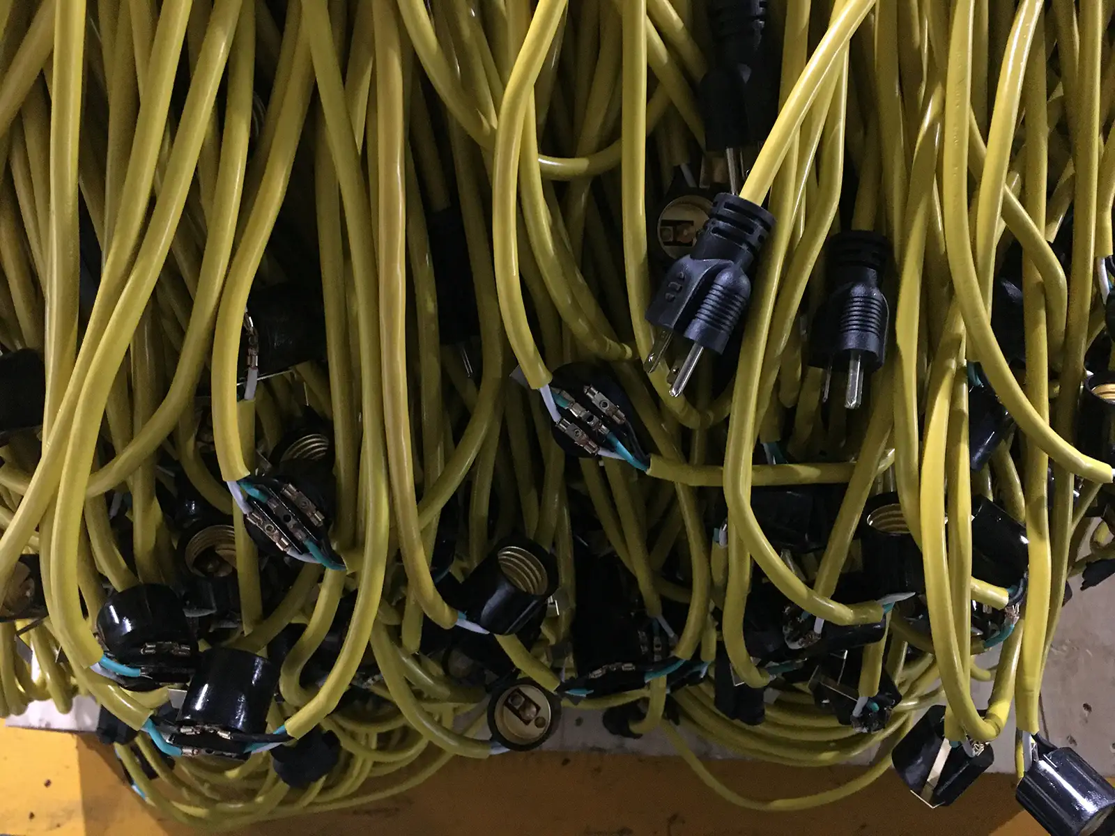 NEMA 5-15 Temporary Lighting String 50FT