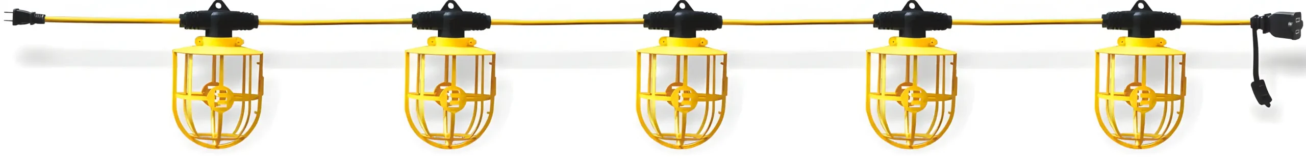 Temporary Lighting String Plastic Lampguards 50 FT