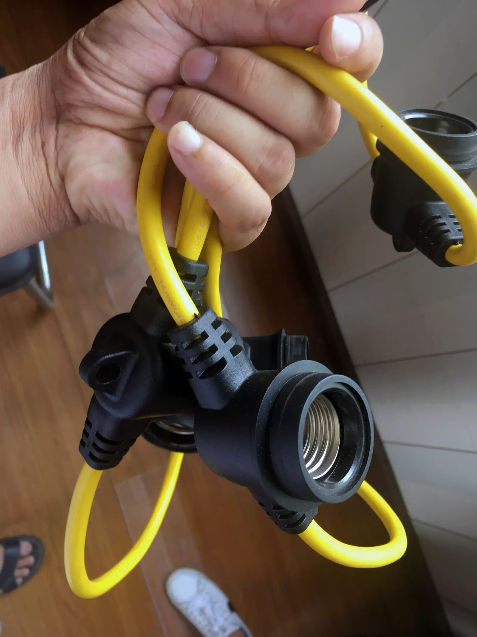 Temporary String Lights Lamp Holder E27
