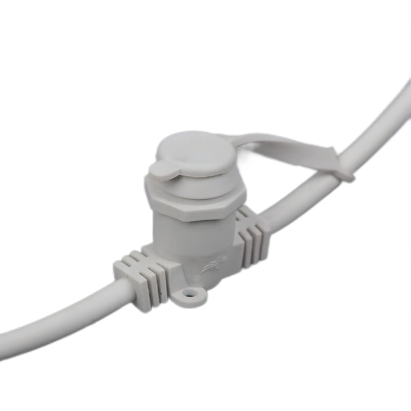 E14 Fixed String Light Lamp Holders White