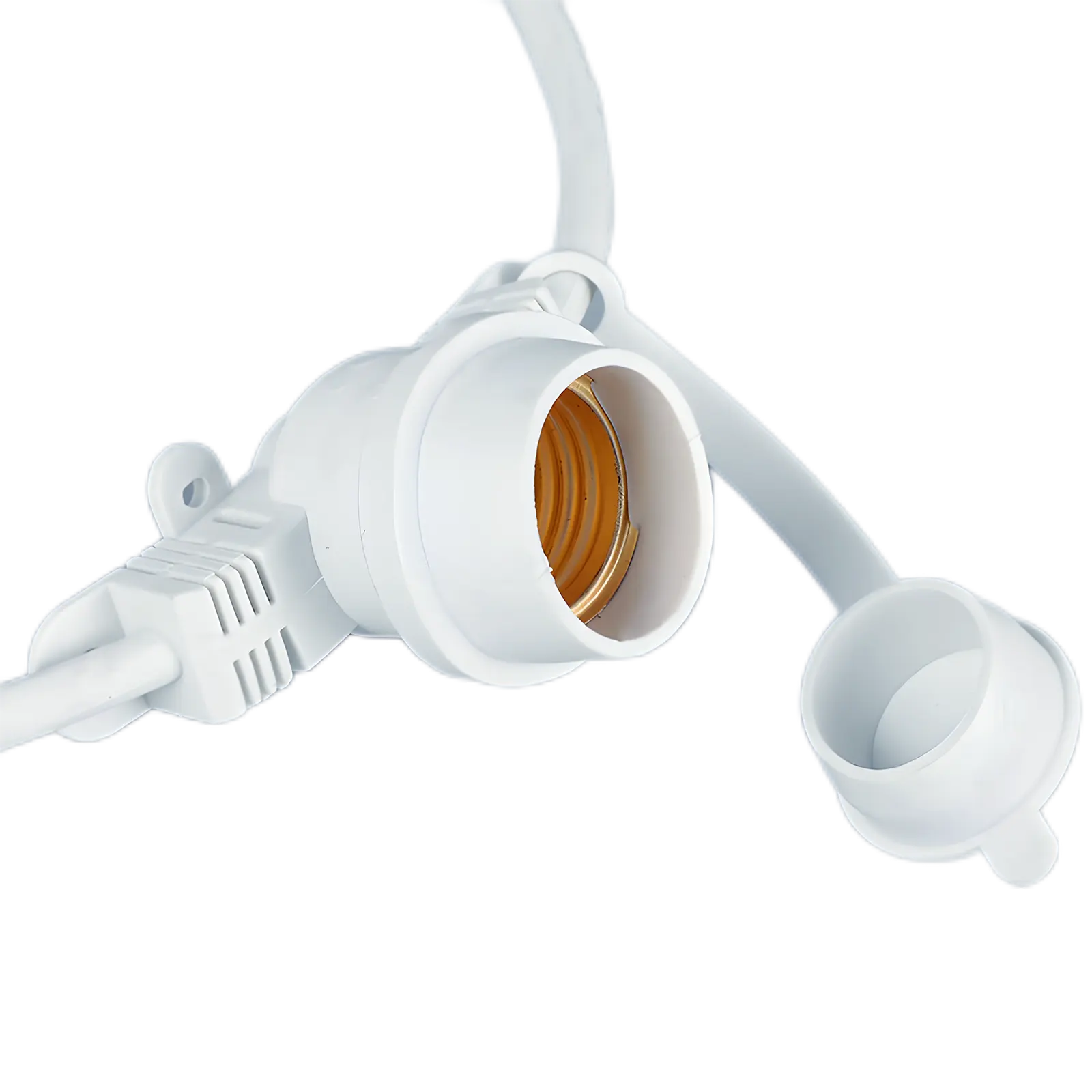 European String Light Fixed Lamp Holder IP65 White
