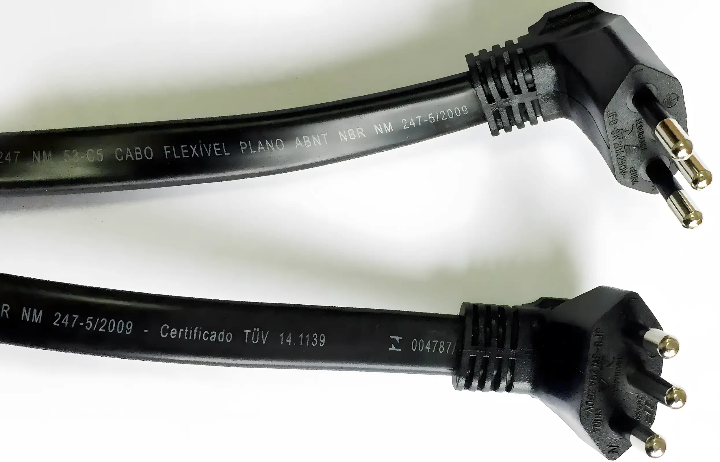 Brazil AC Cord Right Angle Plug 20A Plug