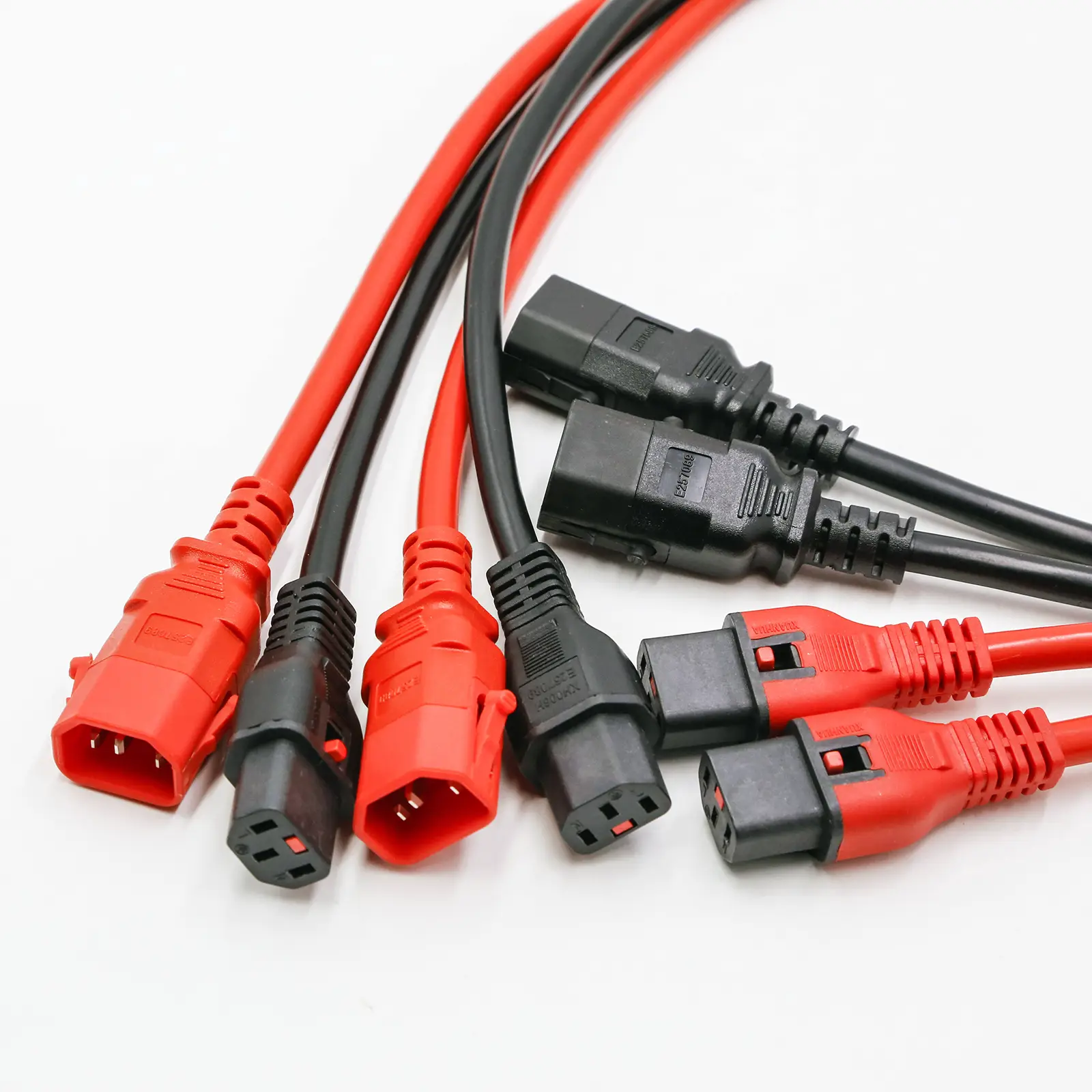 Locking IEC 60320 C14 Power Cords, Manufacturer Base Custom Made P-Lock IEC C14 Plug AC Cables - Image 3