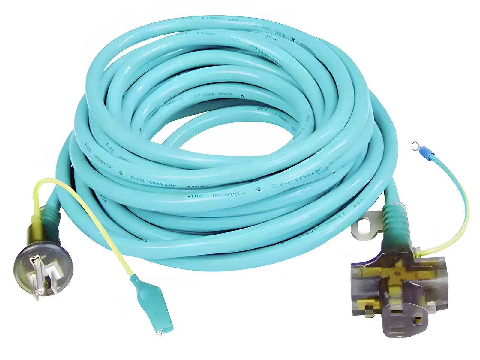 Japan Extension Cable Folding Earth Pin Plug Weatherproof 3 Outlets with Dustproof Caps